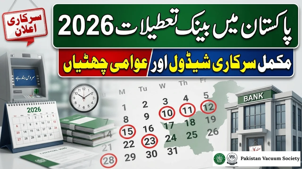 Bank Holidays in Pakistan 2026