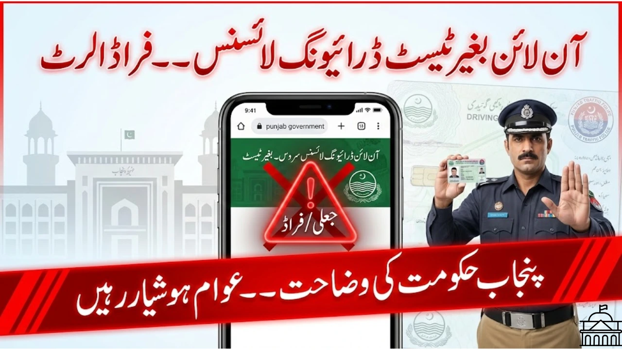 Punjab Government Clarifies Fake Claims About Online Driving License