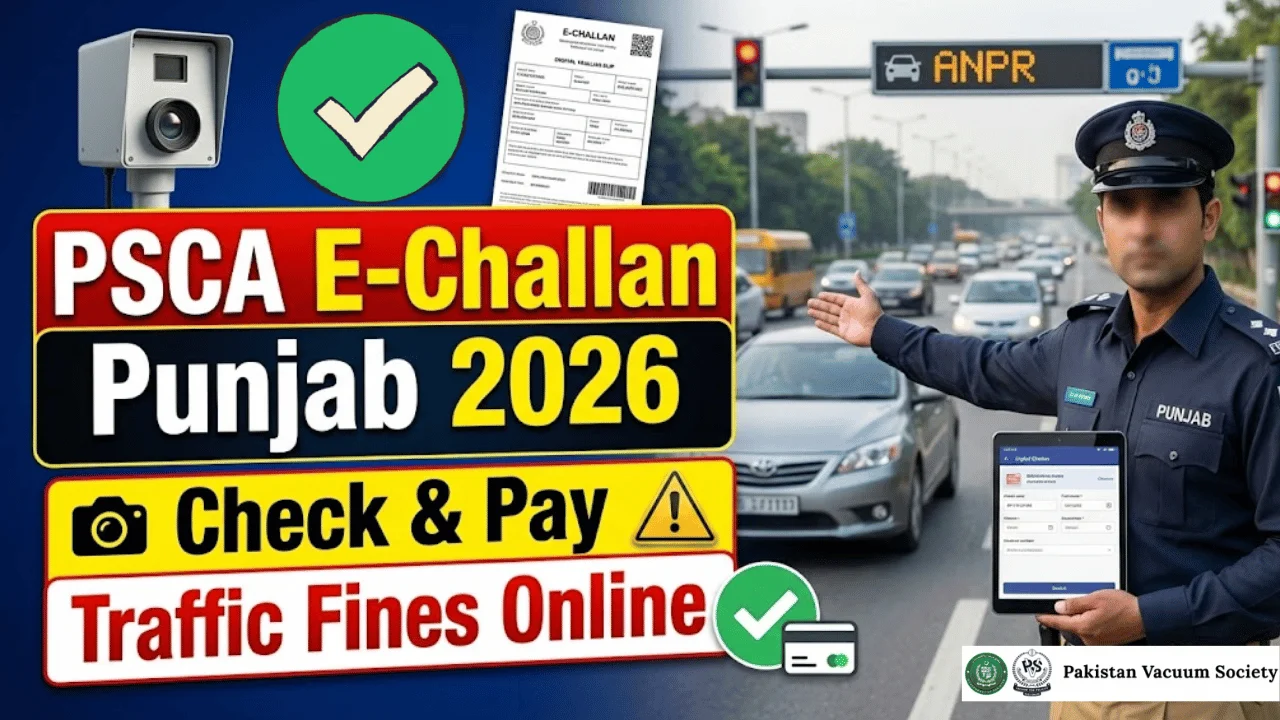 PSCA E-Challan Punjab 2026 – Easy Online Check, Payment & Complete Guide