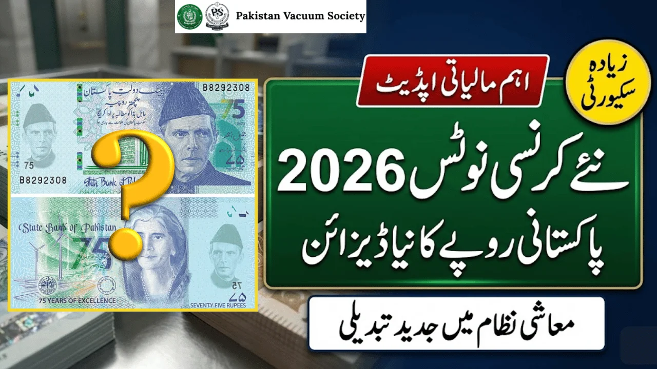 Pakistan to Introduce New Currency Notes in 2026 – Rs. 100, 500, 1,000 &  5,000 Redesign Explained - Pakistan Vacuum Society