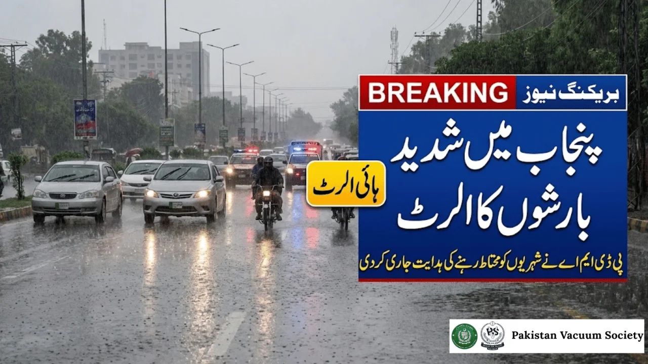 Punjab on High Alert as Heavy Rain Expected Across the Province
